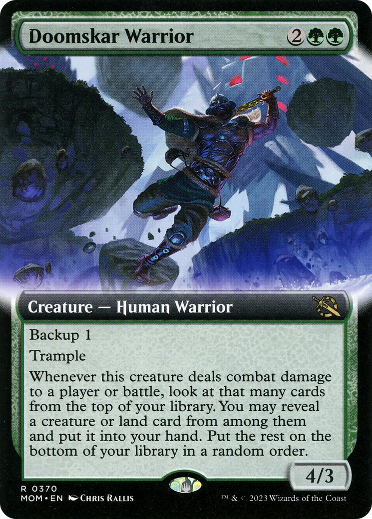 Doomskar Warrior (Extended Art) (370) [March of the Machine] - Deck Out Gaming