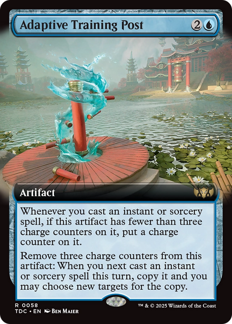Adaptive Training Post (Extended Art) (58) [Commander: Tarkir: Dragonstorm] - Deck Out Gaming