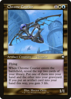 Chrome Courier (Retro Frame) (123) [Commander: The Brothers' War] - Deck Out Gaming
