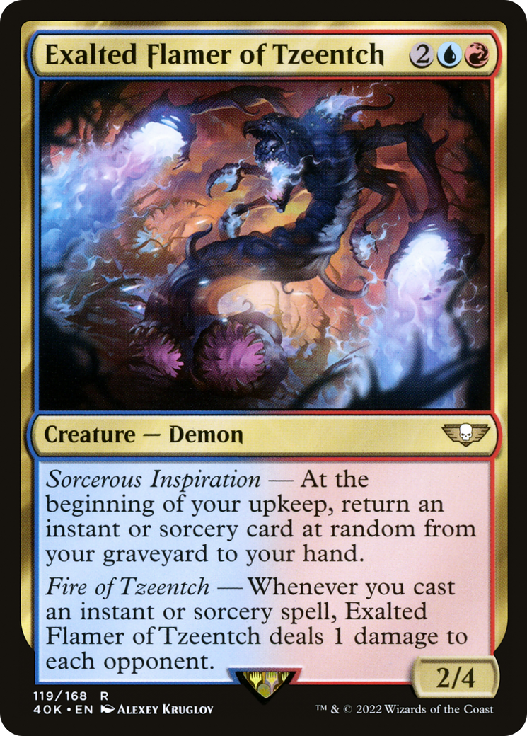 Exalted Flamer of Tzeentch (119) [Warhammer 40,000 Commander] - Deck Out Gaming