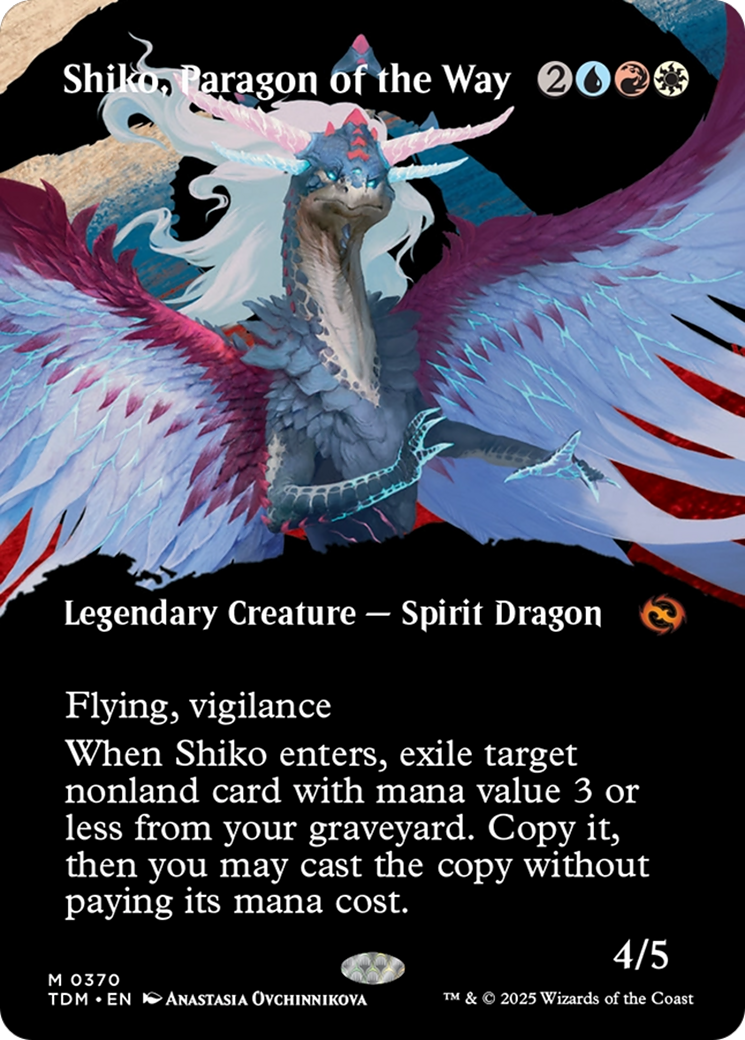 Shiko, Paragon of the Way (Borderless) (370) [Tarkir: Dragonstorm] - Deck Out Gaming