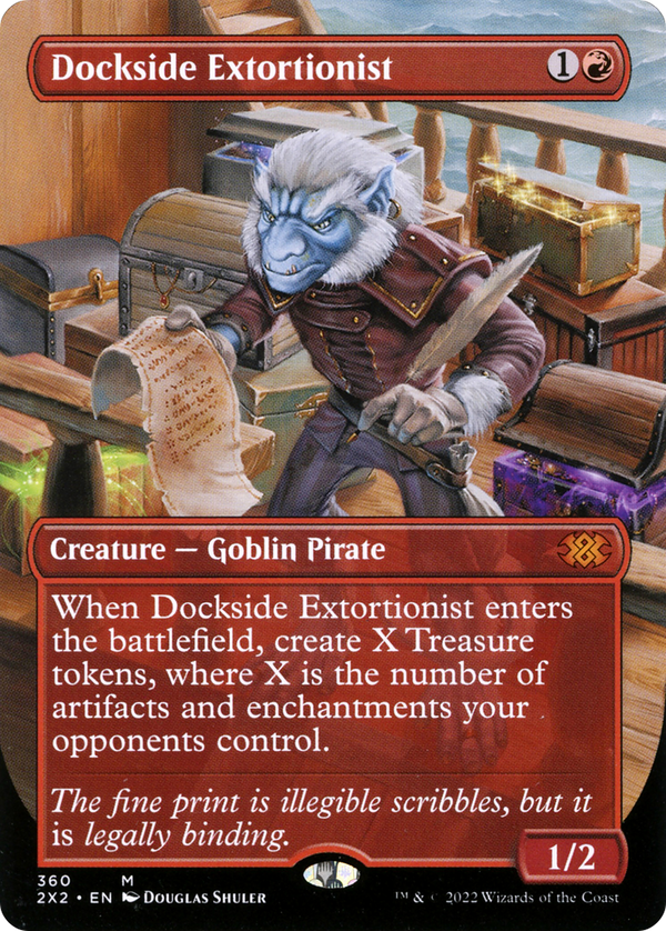 Dockside Extortionist (Borderless) (360) [Double Masters 2022] foil - Deck Out Gaming