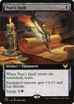 Poet's Quill (Extended Art) (305) [Strixhaven: School of Mages] foil - Deck Out Gaming