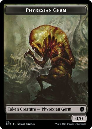 Phyrexian Germ Token (23) [Commander: Phyrexia: All Will Be One] - Deck Out Gaming