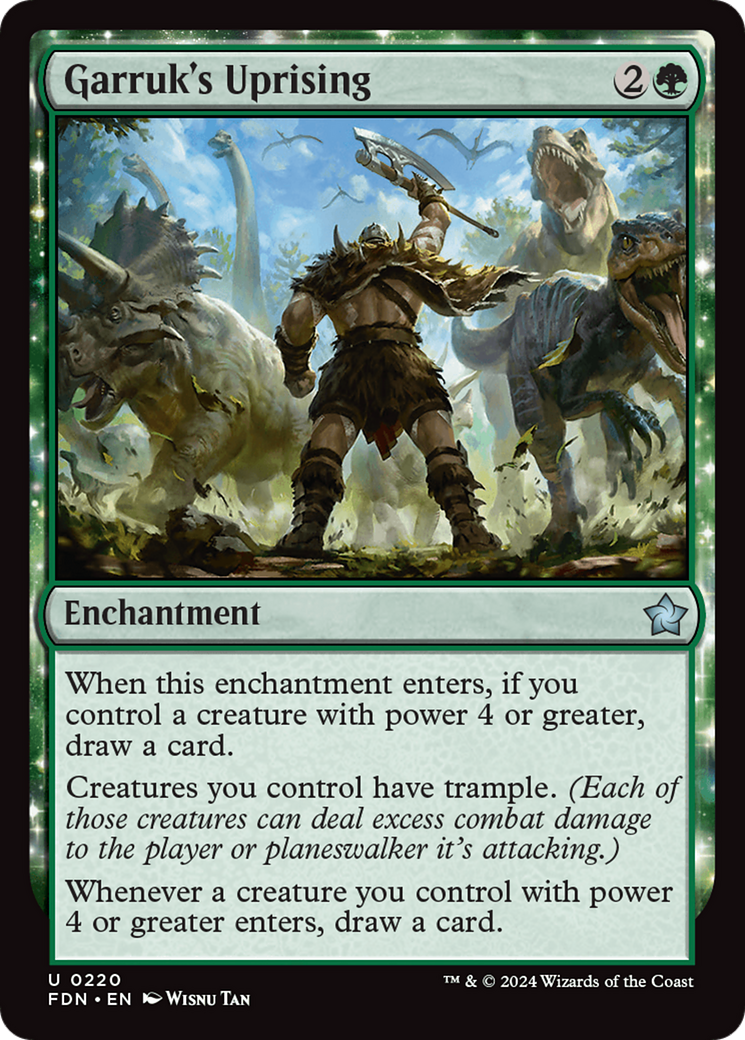 Garruk's Uprising (220) [Foundations] foil - Deck Out Gaming