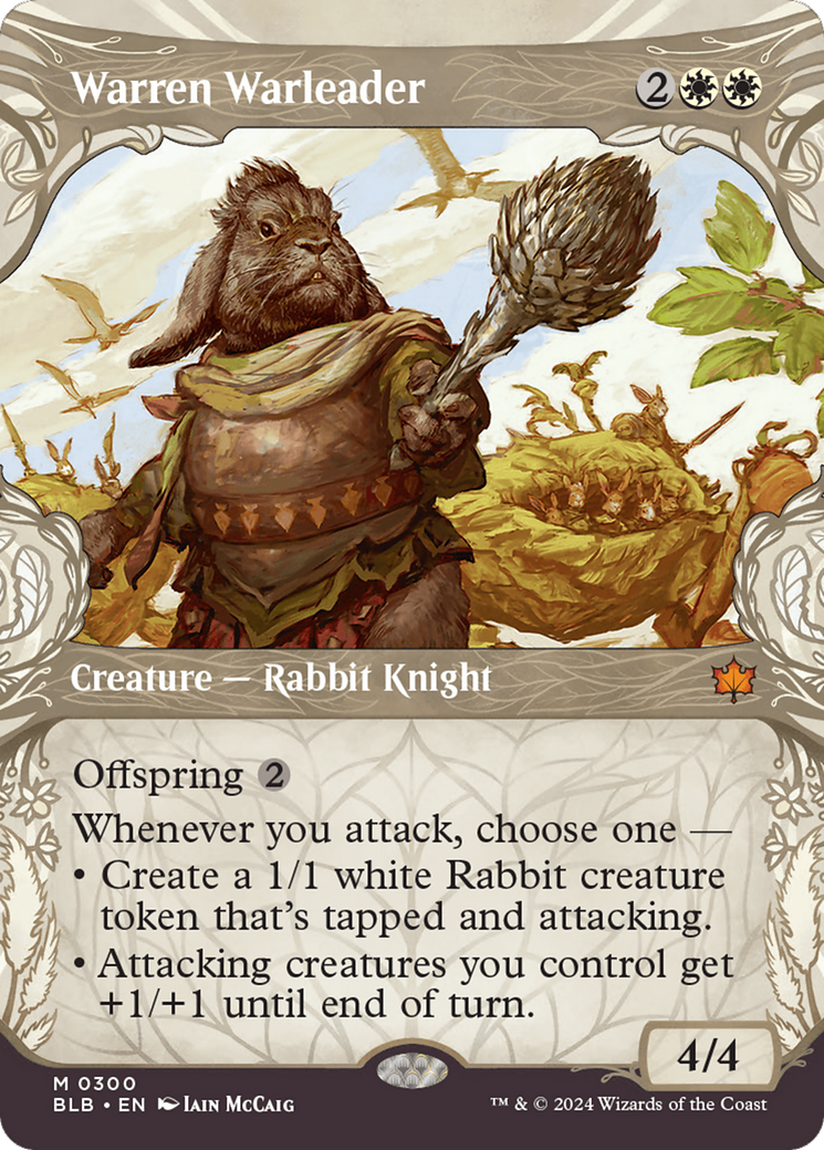Warren Warleader (Showcase) (300) [Bloomburrow] foil - Deck Out Gaming