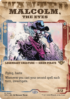 Malcolm, the Eyes (Showcase) (295) [Outlaws of Thunder Junction] foil - Deck Out Gaming