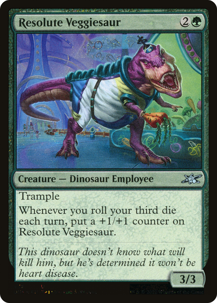 Resolute Veggiesaur (Galaxy Foil) (439) [Unfinity] foil - Deck Out Gaming