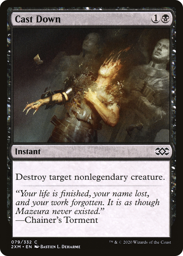 Cast Down (79) [Double Masters] foil - Deck Out Gaming