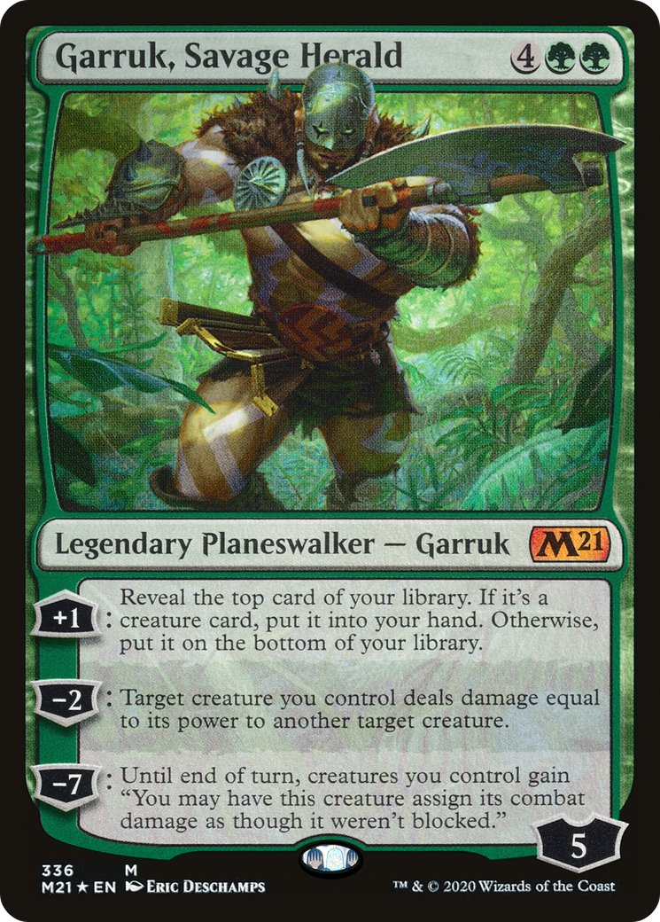 Garruk, Savage Herald (336) [Core Set 2021] foil - Deck Out Gaming
