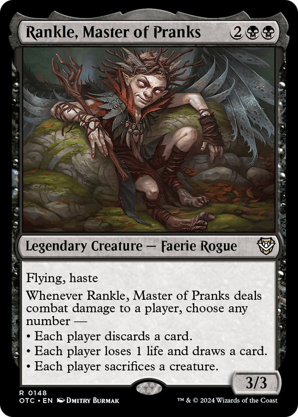 Rankle, Master of Pranks (148) [Outlaws of Thunder Junction Commander] - Deck Out Gaming