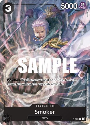 Smoker (Pre-Release) (P-025) [One Piece Promotion Cards] - Deck Out Gaming