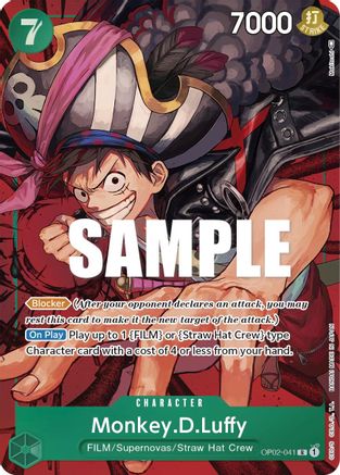 Monkey.D.Luffy (041) (Alternate Art) (OP02-041) [Paramount War] Foil - Deck Out Gaming