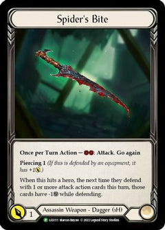 Spider's Bite - LGS111 (LGS111) [Flesh and Blood: Promo Cards] Cold Foil - Deck Out Gaming