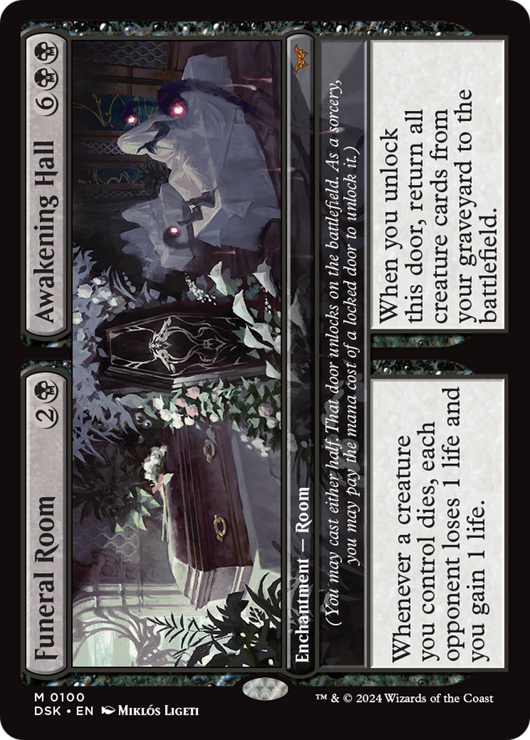 Funeral Room // Awakening Hall (100) [Duskmourn: House of Horror] foil - Deck Out Gaming