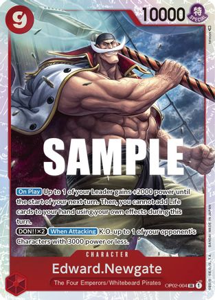 Edward.Newgate (004) (OP02-004) [Paramount War] Foil - Deck Out Gaming