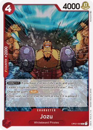 Jozu (OP02-008) [Paramount War] Foil - Deck Out Gaming