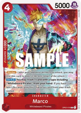 Marco (Promotion Pack 2023) (OP02-018) [One Piece Promotion Cards] - Deck Out Gaming