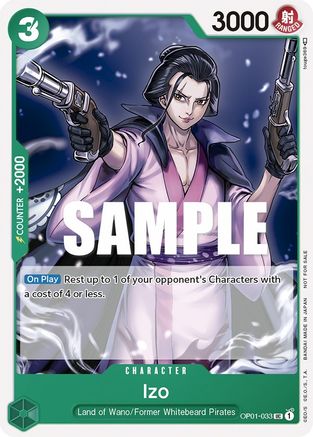 Izo (Tournament Pack Vol. 2) (OP01-033) [One Piece Promotion Cards] - Deck Out Gaming