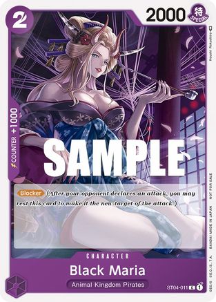 Black Maria (Tournament Pack Vol. 2) (ST04-011) [One Piece Promotion Cards] - Deck Out Gaming