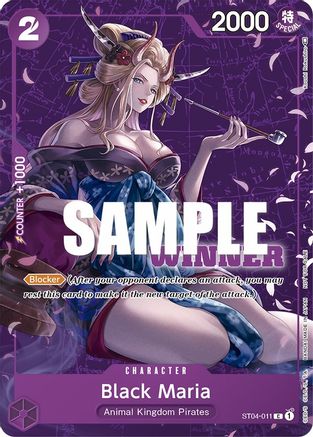 Black Maria (Tournament Pack Vol. 2) [Winner] (ST04-011) [One Piece Promotion Cards] - Deck Out Gaming