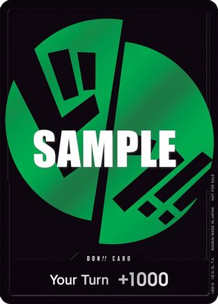 DON!! Card (Green) [One Piece Promotion Cards] Foil - Deck Out Gaming