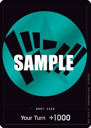 DON!! Card (Teal) [One Piece Promotion Cards] Foil - Deck Out Gaming