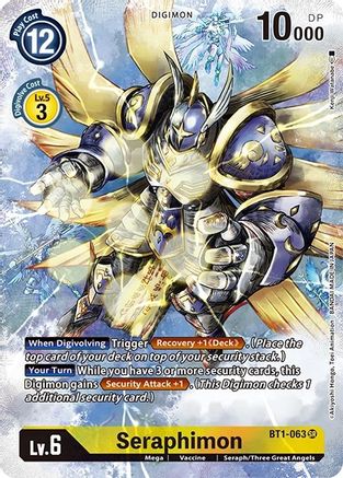 Seraphimon (Alternate Art) (BT1-063) [Dimensional Phase] Foil - Deck Out Gaming