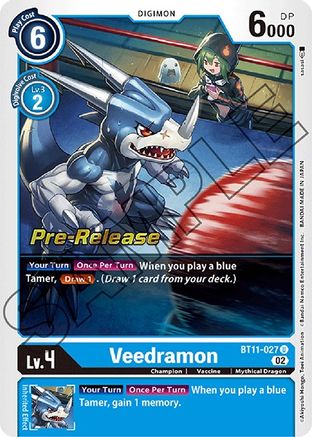 Veedramon (BT11-027) [Dimensional Phase Pre-Release Cards] Foil - Deck Out Gaming