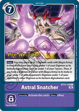 Astral Snatcher (BT11-109) [Dimensional Phase Pre-Release Cards] Foil - Deck Out Gaming