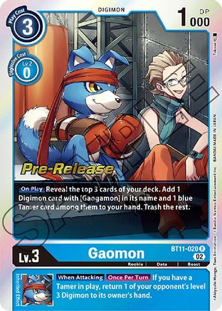 Gaomon (BT11-020) [Dimensional Phase Pre-Release Cards] Foil - Deck Out Gaming