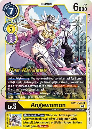 Angewomon (BT11-042) [Dimensional Phase Pre-Release Cards] Foil - Deck Out Gaming