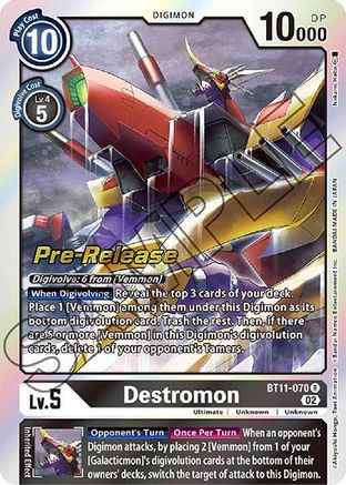 Destromon (BT11-070) [Dimensional Phase Pre-Release Cards] Foil - Deck Out Gaming