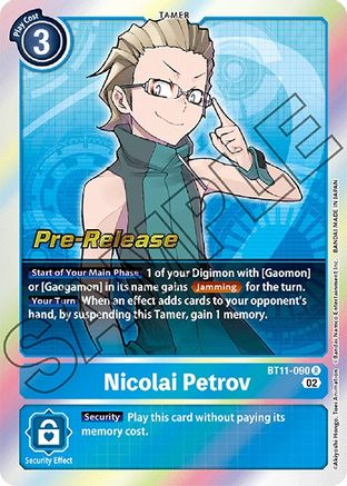 Nicolai Petrov (BT11-090) [Dimensional Phase Pre-Release Cards] Foil - Deck Out Gaming