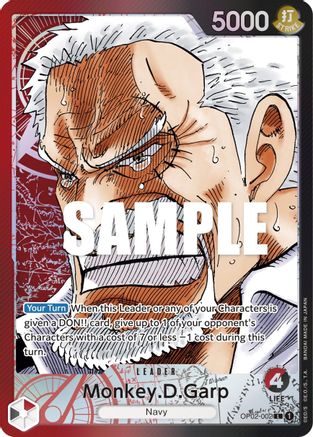 Monkey.D.Garp (002) (Alternate Art) (OP02-002) [Paramount War] Foil - Deck Out Gaming