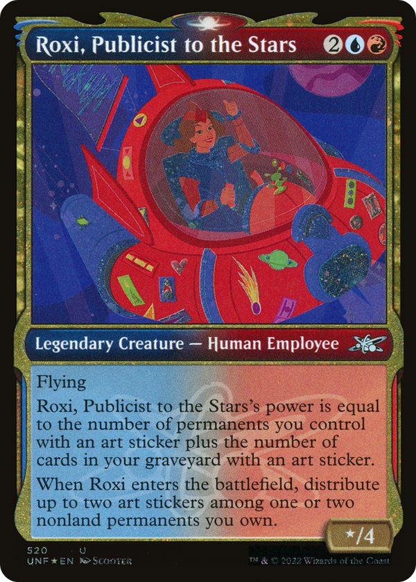 Roxi, Publicist to the Stars (Showcase) (Galaxy Foil) (520) [Unfinity] foil - Deck Out Gaming