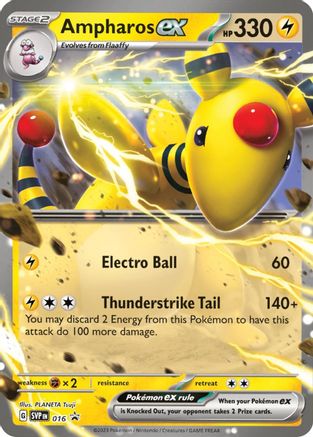 Ampharos ex - 016 (16) [SV: Scarlet & Violet Promo Cards] Holofoil - Deck Out Gaming