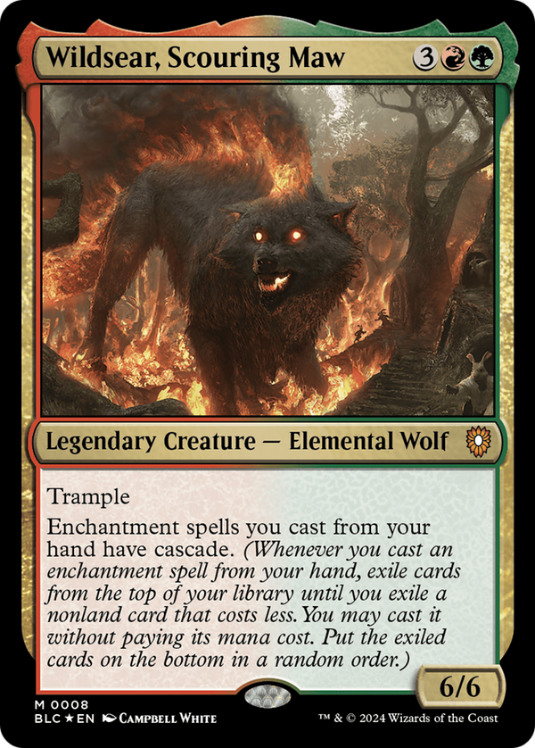 Wildsear, Scouring Maw (8) [Bloomburrow Commander] foil - Deck Out Gaming