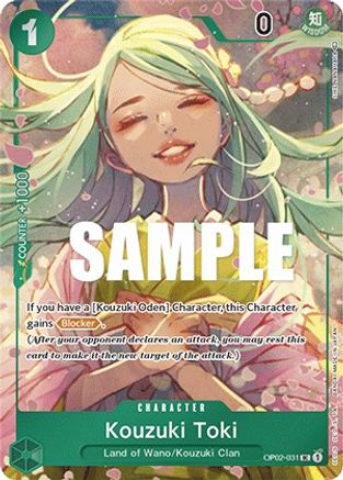 Kouzuki Toki (Box Topper) (OP02-031) [Paramount War] Foil - Deck Out Gaming