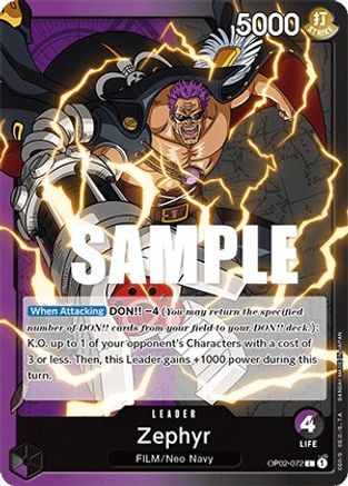 Zephyr (OP02-072) [Paramount War] - Deck Out Gaming