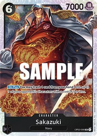 Sakazuki (OP02-099) [Paramount War] Foil - Deck Out Gaming