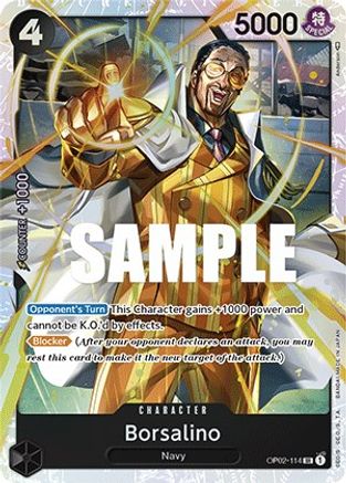 Borsalino (OP02-114) [Paramount War] Foil - Deck Out Gaming