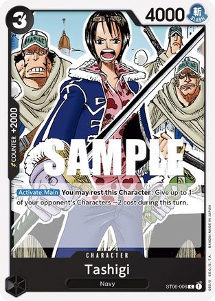 Tashigi (ST06-006) [Starter Deck 6: Absolute Justice] - Deck Out Gaming