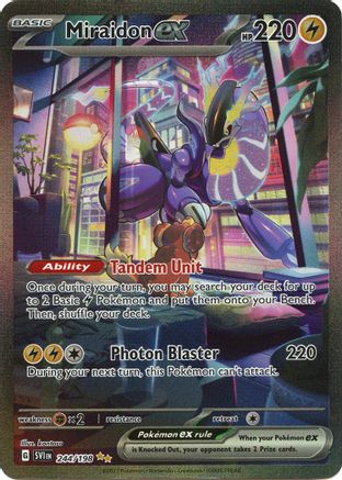 Miraidon ex - 244/198 (244) [SV01: Scarlet & Violet Base Set] Holofoil - Deck Out Gaming