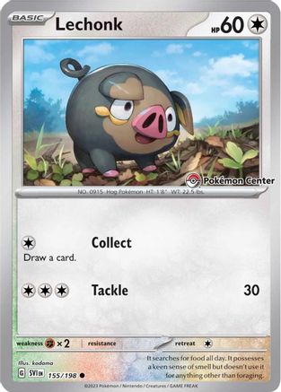 Lechonk [Pokemon Center] (155) [SV: Scarlet & Violet Promo Cards] Holofoil - Deck Out Gaming