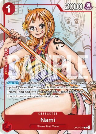 Nami - OP01-016 (Alternate Art) (OP01-016) [One Piece Promotion Cards] Foil - Deck Out Gaming