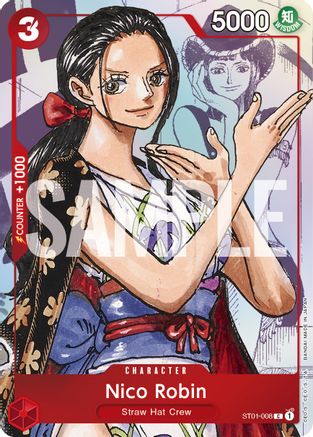 Nico Robin - ST01-008 (Alternate Art) (ST01-008) [One Piece Promotion Cards] Foil - Deck Out Gaming