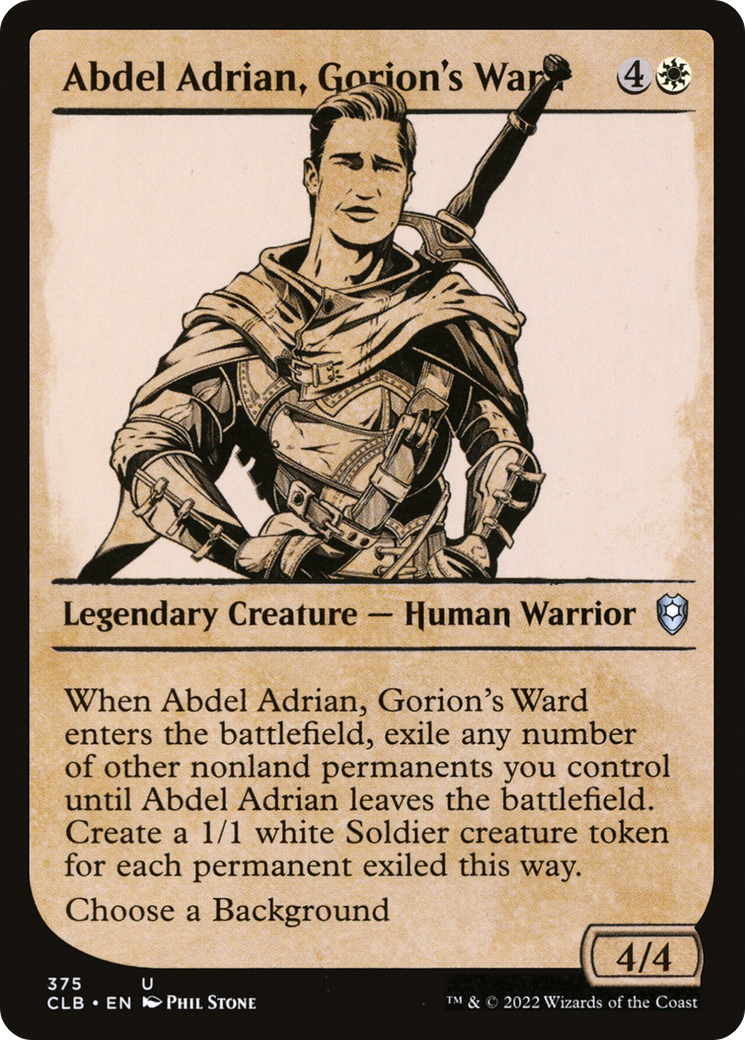Abdel Adrian, Gorion's Ward (Showcase) (375) [Commander Legends: Battle for Baldur's Gate] - Deck Out Gaming