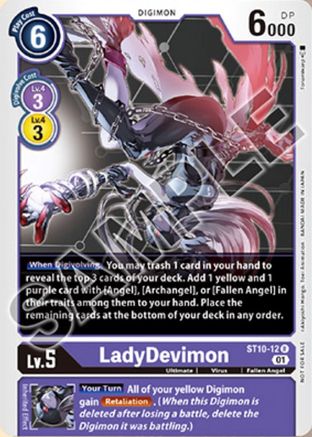 LadyDevimon (Tamer Goods Set Angewomon & LadyDevimon) (ST10-12) [Starter Deck 10: Parallel World Tactician] Foil - Deck Out Gaming