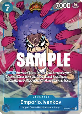 Emporio.Ivankov (051) (Alternate Art) (OP02-051) [Paramount War] Foil - Deck Out Gaming